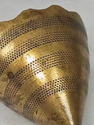 Antika Osmanlı Süleymaniye Damgalı Bronz Fincan Zarfı