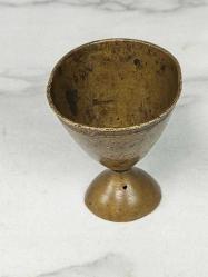 Antika Osmanlı Süleymaniye Damgalı Bronz Fincan Zarfı