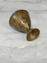 Antika Osmanlı Süleymaniye Damgalı Bronz Fincan Zarfı