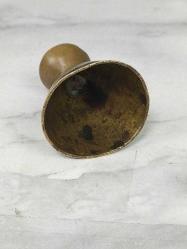 Antika Osmanlı Süleymaniye Damgalı Bronz Fincan Zarfı