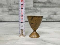 Antika Osmanlı Süleymaniye Damgalı Bronz Fincan Zarfı