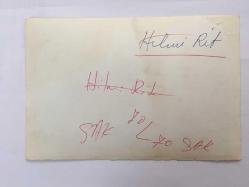 TÜRK MUSIKİSİ KANUNİLERİNDEN HİLMİ RİT'İN ORİJİNAL 2'Lİ FOTOĞRAF SETİ - 18 x 12 cm EBADINDA - HİLMİ RİT BİR RADYO PROGRAMINDA KANUN İCRA EDERKEN