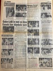 HAFTA SONU GAZETESİ DOĞUM GÜNÜ HEDİYESİ ( Turkish Newspaper ) - 8 AĞUSTOS 1968  - TAM TAKIM 12 SAYFADIR -Gönül Yazar-Cüneyt Arkın-Nebahat Çehre-Erol Büyükburç-Neşe Can-Nedret Koşal-Sevda Tüna-Ajda Pekkan-Nilüfer Koçyiğit-Tanju Okan-Güner Çıtanak-Muhterem Nur-Sema Özcan-Kuaför Demir-Ruhan Deniz-Süreyya Engin-İsmet Nedim-Nuri Sesigüzel-Tuna Oral-Belgin Doruk-İsmail Dümbüllü-Tayfun-Nesrin Sipahi-Mustafa Sağyaşar-Rüştü Demirci-Aliye Akkılıç-Canan Işık-Nuran Yakarlar-Mustafa Dalgıç-Aretha Franklin-Efgan Efekan-Zeki Müren-Sevim Tanürek-Özden Çelik-Ayşe Çelik-Aynil Nihad-Türkan Şoray-Selda Alkor-Amni Nihad  Şöhretler İzmir’de Meydan Savaşı Yapacaklar-Cüneyt Arkın’ın Gizli Aşkı Nebahat Çehre-Erol Büyükburç Sahnede Kalma Rekorunu Kırdı-Eroldan Sonra Çıkan Neşe Can Boş Masalara Şarkı Söylüyor-Sarkıcılar Arasında Şimdide Göbek Atma Modası Başladı-Başarı Tılsımı Bulup Para Kazandılar-Muhterem Nur’un Dansöz Elbiselerine Haciz Konuldu-Ajda Pekkan Paris Televizyonuna Çıkacak-yeni çıkan plaklar listes