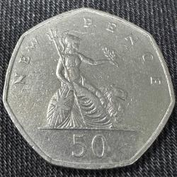 Birleşik Krallık 50 Pence 1969. İngiltere