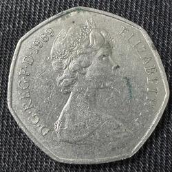 Birleşik Krallık 50 Pence 1969. İngiltere