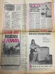 HAFTA SONU GAZETESİ DOĞUM GÜNÜ HEDİYESİ ( Turkish Newspaper ) - 27 HAZİRAN 1968  - TAM TAKIM 8 SAYFADIR -yeni çıkan plaklar listesi-Zeki Müren-Ajda Pekkan-Gönül Yazar-Öztürk Serengil-Murat Soydan-Türkan Şoray-Süle Yücel-Gülşen Ertena-Nuray Zengel-Peri-Han-Süreyya-Belgin Doruk-İzzet Günay-Mine Soley-Sezer Güvenirgil-Tunç Oral-Saniye Can-Yusuf Nalkesen-Nesrin Sipahi-Ayten Alpman-Kadri Ünalan-Engin Erge-Yaşar Güçlü-Rüştü Demirci-Aliye Akkılıç-Muazzez Türüng-Mahmut Coşkunsez-Fahri Işık-Gönül Öner-Adnan Varveren-Haydar Ağbaba-Elsa Martinelli-Brigitte Bardot-Leyla Süren-Meral Polat-Safiye Aylin  Baş Artist Bulan Kazanıyor-Hafta Sonu’nun 5 Bin Lira Ödüllü Yeni Yarışması-Artistler Arasında Sinir Harbi Başladı-Gönül Yazar ile Öztürk Serengil Birbirine Girdi-Ajda Pekkan Eyüpsultan’da Kurban Kestirdi-Şoray Operet Oynuyor-Peri-Han Beşiktaşlı Süreyya’ya Aşık Oldu-Dünya Dönüyor Şarkısı Filme Alınıyor-Mine Soley Kendisine Laf Atan Bir Şoföre Dayak Attı-Sezer Güvenirgil ile Tunç Oral Nişanlandı-Saniye