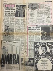 HAFTA SONU GAZETESİ DOĞUM GÜNÜ HEDİYESİ ( Turkish Newspaper ) - 20 HAZİRAN 1968  - TAM TAKIM 8 SAYFADIR -yeni çıkan plaklar listesi-Gönül Akdikmen-Zeki Çetin-Ruhan Deniz-Hülya Tüzüntürk-Vedat Çetinkaya-Nedim Utkan-Ulkan Balkar-Nevin Akcan-Serap Ergun-Hayati Engin-Berrin Menderes-Figen Say-Ünsal Aybek-Meral Küçükerol-Hülya Koçyiğit-Nilüfer Koçyiğit-Selda Alkor-Zeki Müren-Mutlu Menderes-Yüksel Menderes-Cem Karaca-Fahriye Caner-Timur Selçuk-Kamuran Akkor-Gina Lollobrigida-Vitali Hakko-Aslan Sadıkoğlu-Meral Sadıkoğlu-Canan Işık  Çankaya’daki Kokteyl Skandalla Bitti-Türk Müziği Yeni Seslere Kavuştu-Türk Müziği Altın Ses Kralı Zeki Çetin-Altın Ses Kraliçesi Gönül Akdikmen-Çankaya’daki Kokteylde Gümüş Takımlar Çalındı-Berrin Menderes 2. Oğlunu Evlendiriyor-Antalya Festivali Kavga ile Son Buldu-Figen Say’ın Yeni Aşkı Bir Kunduracı-Meral Küçükerol Bir Yuvanın Yıkılmasına Sebebiyet Verdi-Hülya Koçyiğit Kardeşi Nilüfer’e İlk Gece Sahnede Yardımcı Oldu-Selda Alkor Zeki Müren’e Aşık Oldu-Cem Karaca