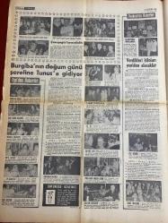 HAFTA SONU GAZETESİ DOĞUM GÜNÜ HEDİYESİ ( Turkish Newspaper ) - 13 HAZİRAN 1968  - TAM TAKIM 8 SAYFADIR -yeni çıkan plaklar listesi-Zeki Müren-Memduh Ün-Zeynep Aksu-Nilüfer Koçyiğit-Sevinç Pekin-Ertan Anapa-Kartal Tibet-Tanju Korel-Elizabeth Taylor-Murat Soydan-Güler Samuray-Dario Moreno-Erkut Taçkın-Ayla Dikmen-Özdemir Özden-Cem Karaca-Fahriye Caner-Timur Selçuk-Kamuran Akkor-Burgiba-Gönül Yazar  Altın Ses’ler Halkı Fethetti-Final Bu Akşam Açıkhava Tiyatrosu’nda-30 Yıl Sonra Altın Ses Jürisinde Buluştular-Sönük Geçen Film Festivalinde Artistler İlgi Görmedi-Nilüfer Koçyiğit İlk Defa Ankara’da Sahneye Çıkıyor-Kâtibim Filminde Baş Rolü Oynayacak 2 Kızı Seçiyoruz-E.Taylor’un Dublörünün Bebek’teki Evi Soyuldu-Murat Soydan Güler Samuray’a Aşık Oldu-Dario Moreno Kıbrıs’ta Konser Verecek-Kayıp Gitar Bulundu-Ye-Ye Kralı Erkut Taçkın Alanya’ya Yerleşecek-Cem Karaca Tek Başına Çalışamaz-Ayla Dikmen’le Tele Röportaj-Özdemir Özden Kimdir-Özden İyi Teklif Alırsa Radyodan Ayrılacak-Burgiba’nın Doğu