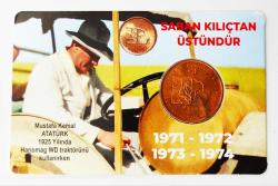 1972 Saban Kılıçtan Üstündür Hatıra 10 Kuruş..