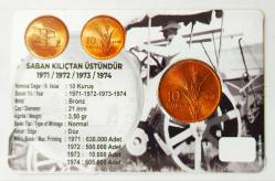 1972 Saban Kılıçtan Üstündür Hatıra 10 Kuruş..