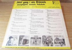 JETZT GANG I ANS BRÜNELLE-MGV Harmonie Bensheim...ALMAN BaSKı 33 Lük LP.