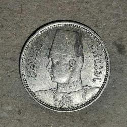 MISIR  1939   2 PIASTRE   GÜMÜŞ  2,8  GRAM