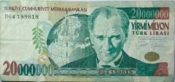 20 Milyon Türk Lirası İyi Kondüsyonda