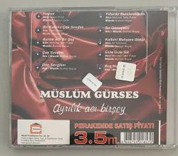 Müslüm Gürses Ayrılık Acı Birşey Cd (Jelatininde Sıfır Oriinal Dönem Baskı)