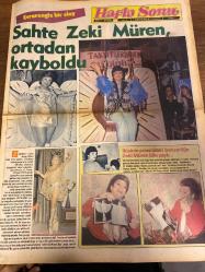 HAFTA SONU GAZETESİ DOĞUM GÜNÜ HEDİYESİ ( Turkish Newspaper ) - 2 ŞUBAT 1979 - TAM TAKIM 12 SAYFADIR -Yeni Çıkan Plaklar Listesi -Zeki Müren-Bülent Ersoy-Hülya Koçyiğit-Ajda Pekkan-Atilla Atasoy-İlhan İrem-Orhan Şener-Gülsen Kıraç-Nigar Uluerer-Sevim Çağlayan-Tanju Okan-Bülent Ersoy-Nick Ataman  Sahte Zeki Müren ortadan kayboldu-İkisinin arasındaki benzerliğe Zeki Müren bile şaştı-2 taksitte barışma-Deride moda Derimod mevsimler boyunca-Atilla Atasoy evleniyor-FB’li futbolcular çok zampara-Bayan Bacak çorap giymez-İlhan İrem’i Kuzenler mi ihbar etti-Kendimiz dikeriz kendimiz giyeriz-Başbakanla eşi Tekerlekler’i oynuyor-Afro saç’tan türbanlı başa-Benim neyim eksik-25 yıllık bir garip arkadaşlık-İki yüzlü kadın  Garip Ama Gerçek-Altemis-Bizimkiler-Diskotek Leyla-Bastıbacak