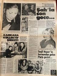 HAFTA SONU GAZETESİ DOĞUM GÜNÜ HEDİYESİ ( Turkish Newspaper ) - 31 MART 1978 - TAM TAKIM 12 SAYFADIR -Gönül Yazar - Sinan Bilsel - Mehmet Ergün - Türkan Şoray - Rüçhan Adlı - Ahmet Mekin - Raffaella Carra - Cahit Poyraz - Süreyya - Şah Muhammed Rıza Pehlevi - Melike Sitgoni - Seçil Heper - Kemal Sunal - Adile Naşit - Şener Şen - Münir Özkul - Halit Akçatepe - Ahmet Özhan - Muazzez Abacı - Yeşim Suna - Nil Burak - Naciye Orkut -  Kader - Vah yavrum vah - Olayın yarattığı şok büyük oldu - Uğursuz çukur ne dertler açtı - 2 milyona mal olan kıskançlık - Rejimsiz zayıflama - Ahmet Mekin tanınmaz halde - Raffaella Carra: Bir gecelik fiyatı 300.000 lira - Şah’la son gece - Kahkaha kollektif şirketi - Seçil Heper’in burnundan gelen Paris gezisi - 365 günün bilançosu - Sessiz sedasız boşanma - Paldır küldür evlenme - Garip bir arkadaşlık - 5 adama karşı 1 kadın - Gelin afişleri konuşturalım -  Garip Ama Gerçek - Ailemiz - Bizimkiler - Bastıbacak
