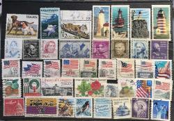 AMERİKA BİRLEŞİK DEVLETLERİ ABD DAMGALI KARIŞIK PULLAR p237