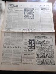 Kudret Gazetesi - Turkish Newspaper - 17 Ekim 1960 - ihtilalin şerefi Kudret Başmakale - devlet ve hükümet reisi Cemal Gürsel'in toplantısı fotoğraf - anayasa tasarısı hazır tasarı bugün Milli Birlik Komitesine verilecek - Ahmet Yıldız'ın basın toplantısı - 6-7 Eylül sanıklarına istenen ceza 20 yıl hapis - kendisine hediye edilen bin lira değerindeki tazıyı Atatürk orman çiftliğine 20.000 liraya sattırmaktan sanık eski cumhurbaşkanı Celal Bayar ile suç ortağı Ziraat vekili Nedim Ökmen yüksek Adalet divanı huzurunda fotoğraf - Kırıkkale işçileri grev hakkı istiyor- babası Celal bayar'ı görmeye teşebbüs eden kızı Nilüfer Gürsoy Fotoğrafı - sanıkların avukatları yarın yassıada'ya gidecekler - Celal Bayar'ın aldığı hediyeler - nüfusumuz 2.5 milyon çoğaldı - Yıldız sarayı mahkemesi yazı dizisi - ahlak seferberliği yazan Muazzez Aruoba - Safa Yalçuk 50 Bin yeri lira arıyor - Karagümrük Demirspor'a 2 puan verirken dağınıktı fotoğraf - Fenerbahçe dün altay'ı 1-0 yendi - Karşıyaka galip