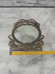 Vintage Avrupa Gümüş Kaplama Makyaj Aynası