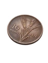 1972 10 Kuruş Cumhuriyet Dönemi Koleksiyon Madeni Para Koleksiyon Başlangıç Setleri Antika Darpane Hobi Numismatik