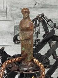 Muazzam Tümüyle Metal Antik Yunan At Arabası