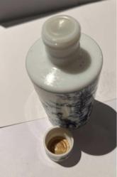 Nadir Vintage Lubin Rue Royale Paris Nuit De Longchamp Porselen Boş Parfüm şişesi 60ml