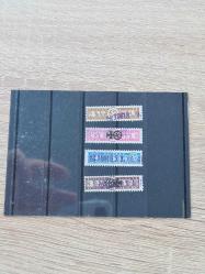 Nazi Almanyası Dönemi Deutsche Arbeitsfront (DAF) Aidat Pulları – 4’lü Orijinal Set (1930’lar-1940’lar)