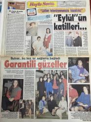 HAFTA SONU GAZETESİ DOĞUM GÜNÜ HEDİYESİ ( Turkish Newspaper ) - 20 MART 1987 - TAM TAKIM 8 SAYFADIR -Rauf Denktaş-Leyla Somer-Ali Dokuzer-Demet-Özcan Köknel-Adnan Kahveci-Suna Yıldızoğlu-Çetin Alp-Orhan Gencebay-Abdi İpekçi-Sema Yunak-Zeki Alasya-Hülya Avşar-Sibel Turnagöl-Mahmut Tuncer-Fatma Girik-Aynur Aydın-Tarık Akan-Cem Davran-Julio Iglesias-Yolanda Adnan Karaca Denktaş’ın belalısı-Bu dostluktan maraz doğacak-Hem korkuyor hem-Yavru Vatan’ın milli damat’ı seks yıldızının kollarında-11 yaşındaki Demet’i ne hale getirdiler-Elleriniz kırılsın e mi-Hem ona hem onu örnek alacaklara yazık-ANAP’ın son transferleri-Gencebay’dan 100 milyon ödül-Dillere düşen yasak aşk-Eylül’ün katilleri-Garantili güzeller-Bir oturak aleminin hazin sonu-Julio’nun aşkı Bizimkiler’in kollarında-Adnan’ın hayır diyemediği genç kız-Bağıra çağıra fabrikatör oldu-Karaca’nın hayatından sildiği 2 yıl-Aynur’dur ne yapsa yeridir 3-5 kuruş için bu yavruya ruj sürmeyi çekenler-Yok mu bu sübyanları sömürenlere engel olaca