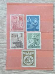 Deutsches Reich / RAD – Gençlik – İş Gücü Propaganda Pulları (5’li Set, Damgasız)