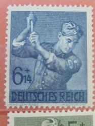 Deutsches Reich / RAD – Gençlik – İş Gücü Propaganda Pulları (5’li Set, Damgasız)