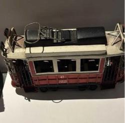 METAL DEKORATİF NOSTALJİK TAKSİM - TÜNEL TRAMVAY  BÜYÜK BOY