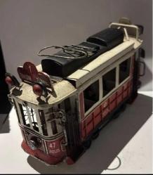 METAL DEKORATİF NOSTALJİK TAKSİM - TÜNEL TRAMVAY  BÜYÜK BOY