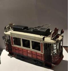 METAL DEKORATİF NOSTALJİK TAKSİM - TÜNEL TRAMVAY  BÜYÜK BOY