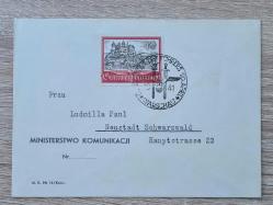 20 Nisan 1941 VARŞOVA ÖZEL DAMGALI GENEL HÜKÜMET (GENERALGOUVERNEMENT) RESMÎ ZARF