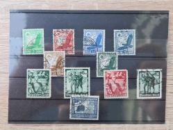 Nazi Almanyası Dönemi Damgalı Propaganda / Luftpost / Zeplin Pulları (Toplu Lot)