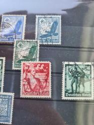 Nazi Almanyası Dönemi Damgalı Propaganda / Luftpost / Zeplin Pulları (Toplu Lot)