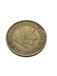 1971 Almanya 10 Pfennıg Madeni Koleksiyon Para Lotu.