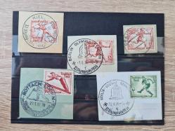 Nadir Damgalı 1936 Berlin Olimpiyatları Özel Damgalı Pul Seti (On Piece / Yerinde İptalli) – 5’li Grup