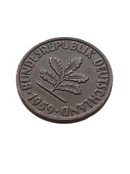 1959 Almanya 2 Pfennıg Madeni Koleksiyon Para Lotu.