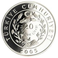 Türkiye’nin Hayvanları Serisi No.6 ''Ankara Keçisi'' 2005 (Gümüş) Darphane Hatıra Parası ''SERTİFİKALIDIR'