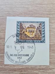 Nazi Almanyası Dönemi 1942-43 Alman Reich Propaganda / Posta Tarihi “ON PIECE” Damgalı Set (5’li Grup)