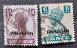 PAKISTAN-1937-43,HINT PULLARI UZERINE SURSAJLI