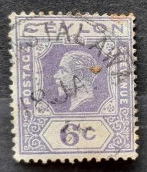 SEYLAN- 1912-25,6c KRAL V.GEORGE D.LI