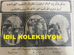 Osmanlıca Cumhuriyet Gazetesi, Orijinal Dönem Basım, (Ottoman Newspaper) - 8 Ağustos 1926 - Sayı: 807 - Hicri: 28 Muharrem 1344 - Dün Doktor Rusuhi Bey'le Hamdi Baba Muhakeme Edildi. Hüseyin-zade Ali Bey'in Gayr-i Mevkuf Olarak Muhakemesine Karar Verildi. Dünkü Muhakeme Pek Heyecanlı Olmuştur, Maznunlar Suikasta Müntehi Olan Gizli Faaliyet Etrafında Mühim Sualler Karşısında Kalmışlardır. (Foto) Gayr-ı Mevkuf Olarak Muhakemelerine Karar Verilenlerin Tahliyeden Sonra Alınan Resimleri: Eyüp Sabri Bey, Ahmet Nesimi Bey, Hüseyin-zade Ali Bey - Dünkü İsticvaplar, Muvaceheler ve Gizli Kalan Noktalar - Bu Şaka Değil: Kazalar, Emraz-ı Sariyeden Fazla Adam Öldürüyor - Umumi Harp Tehlikesi Hatırlardan Geçiyor: Fransız Gazeteleri, Bulgaristan-Yugoslavya İhtilafının Tehlikesinden Tecahül Etmek Lazım Geldiğini ve Bunun 1914'teki Vaziyete Benzediğini Söylüyorlar - Ankara'da Ordu Müfettişliğinde Ümera Kursu Açıldı
