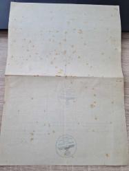 Nazi Almanyası → Türkiye İhracat Menşe Belgesi (28.10.1938, İstanbul Tahtakale Adresli) – Orijinal Mühürlü / Koleksiyonluk Arşiv Belgesi