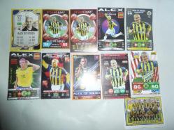 ALEX DE SOUZA  FUTBOLCU KARTI 10 ÇEŞİT+1 ADET STİCKER
