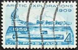 +++ AMERİKA ANTARTİKA KEŞİF 50.YIL   1959   4C  B - DAMGALI