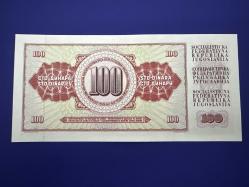 Yugoslavya 100 Dinar 1986. Çil