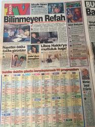 BUGÜN GAZETESİ DOĞUM GÜNÜ HEDİYESİ- 26 EYLÜL 1994 - TURKİSH NEWSPAPER - TAM TAKIM 8 SAYFADIR - Engin Civan-Tansu Çiller-Mehmet Yazar-Mesut Yılmaz-Ömer Yeşilyurt-Füsun Onat-Tanju Sürmeli-Melik Safi Duyar-Bedriye Aslan-Haydar Dümen-Ayşel Esen-Avhan Fırlak-Sami Nebioğlu-Nevzat Çelik-Şahin Altan-Ömer Ayçiçek-Uğur Gürkan-Tanju Topaç-Güneri Civaoğlu-Jale Şengün Kıranlı-Mümtaz Soysal-Marion Brando-Cheyanne Brando-Antonio Guidi-Boris Yeltsin-Slobodan Milosevic- Engin Civanım dolar istiyor canım-Batak rekortmeni-ANAP’ın Özallara vefa borcu yok-Taş devri Füsun-Çingene palamudu 75 bine oturdu-Kirli eller çitileyecek-Tını mini gecelik-Hafızanın ilacı oksijen-Veba salgını-Son pişmanlık fayda ediyor-Beddua okuyor-Organ mafyası-Milosevic’in oyunu tuttu-Madalyonun tersi-Kardeş acısı-Arkadaş kurbanı-Tren altında kaldı-Bilinmeyen Refah-Rüşvetten dakika dakika görüntüler-Libos Hakkı’ya mutluluk hapı-Jale’den sevgiler-Karanlıktaki El