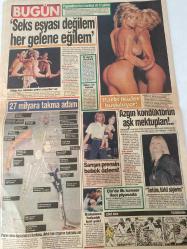 BUGÜN GAZETESİ DOĞUM GÜNÜ HEDİYESİ- 26 EYLÜL 1994 - TURKİSH NEWSPAPER - TAM TAKIM 8 SAYFADIR - Engin Civan-Tansu Çiller-Mehmet Yazar-Mesut Yılmaz-Ömer Yeşilyurt-Füsun Onat-Tanju Sürmeli-Melik Safi Duyar-Bedriye Aslan-Haydar Dümen-Ayşel Esen-Avhan Fırlak-Sami Nebioğlu-Nevzat Çelik-Şahin Altan-Ömer Ayçiçek-Uğur Gürkan-Tanju Topaç-Güneri Civaoğlu-Jale Şengün Kıranlı-Mümtaz Soysal-Marion Brando-Cheyanne Brando-Antonio Guidi-Boris Yeltsin-Slobodan Milosevic- Engin Civanım dolar istiyor canım-Batak rekortmeni-ANAP’ın Özallara vefa borcu yok-Taş devri Füsun-Çingene palamudu 75 bine oturdu-Kirli eller çitileyecek-Tını mini gecelik-Hafızanın ilacı oksijen-Veba salgını-Son pişmanlık fayda ediyor-Beddua okuyor-Organ mafyası-Milosevic’in oyunu tuttu-Madalyonun tersi-Kardeş acısı-Arkadaş kurbanı-Tren altında kaldı-Bilinmeyen Refah-Rüşvetten dakika dakika görüntüler-Libos Hakkı’ya mutluluk hapı-Jale’den sevgiler-Karanlıktaki El